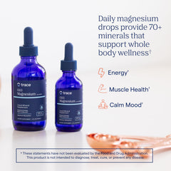 Trace Minerals Ionic Magnesium drops measured for easy dosing.