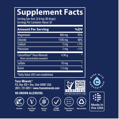 Trace Minerals Ionic Magnesium full-spectrum minerals label.