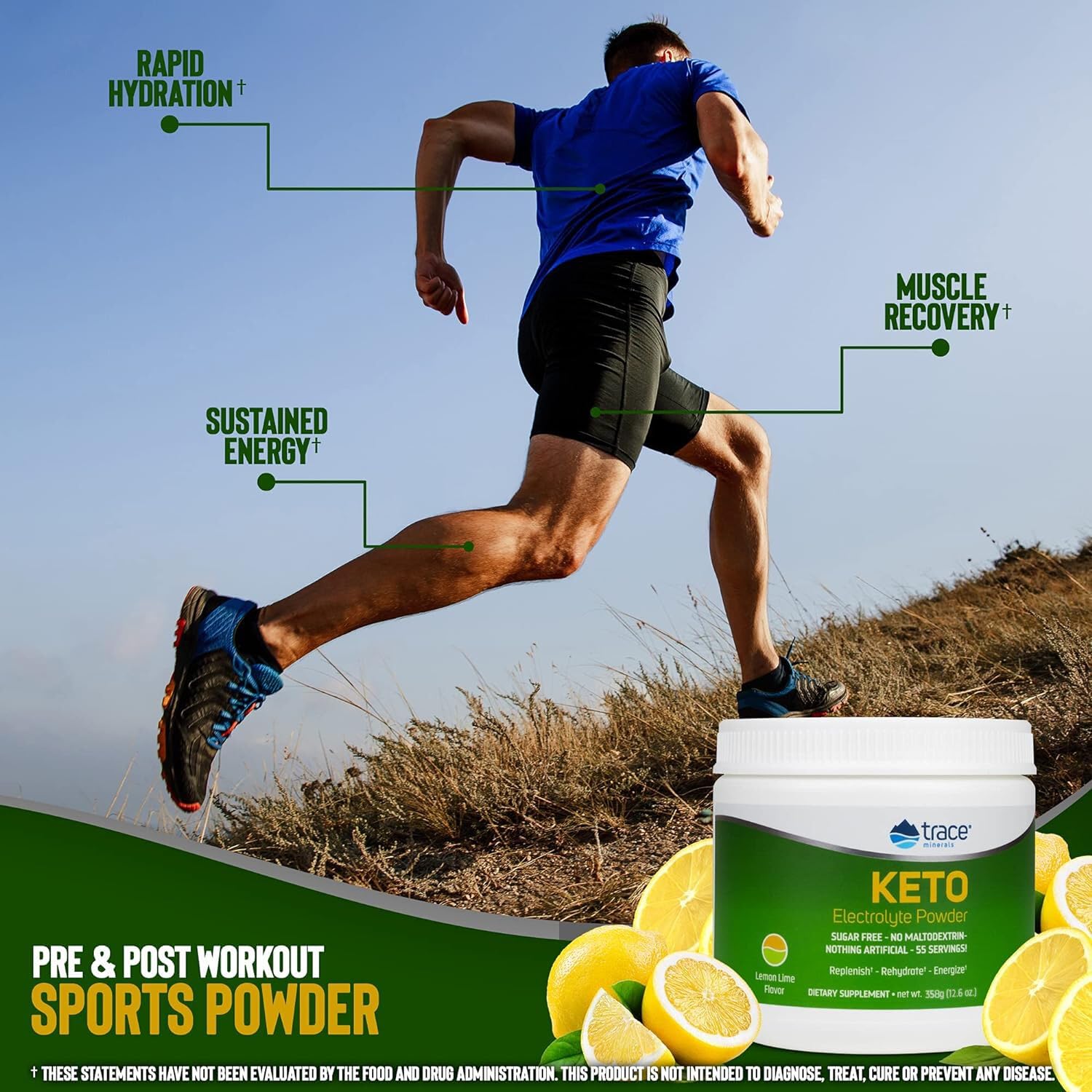 Trace Minerals Keto Electrolyte powder ingredients list shown for informed choices.