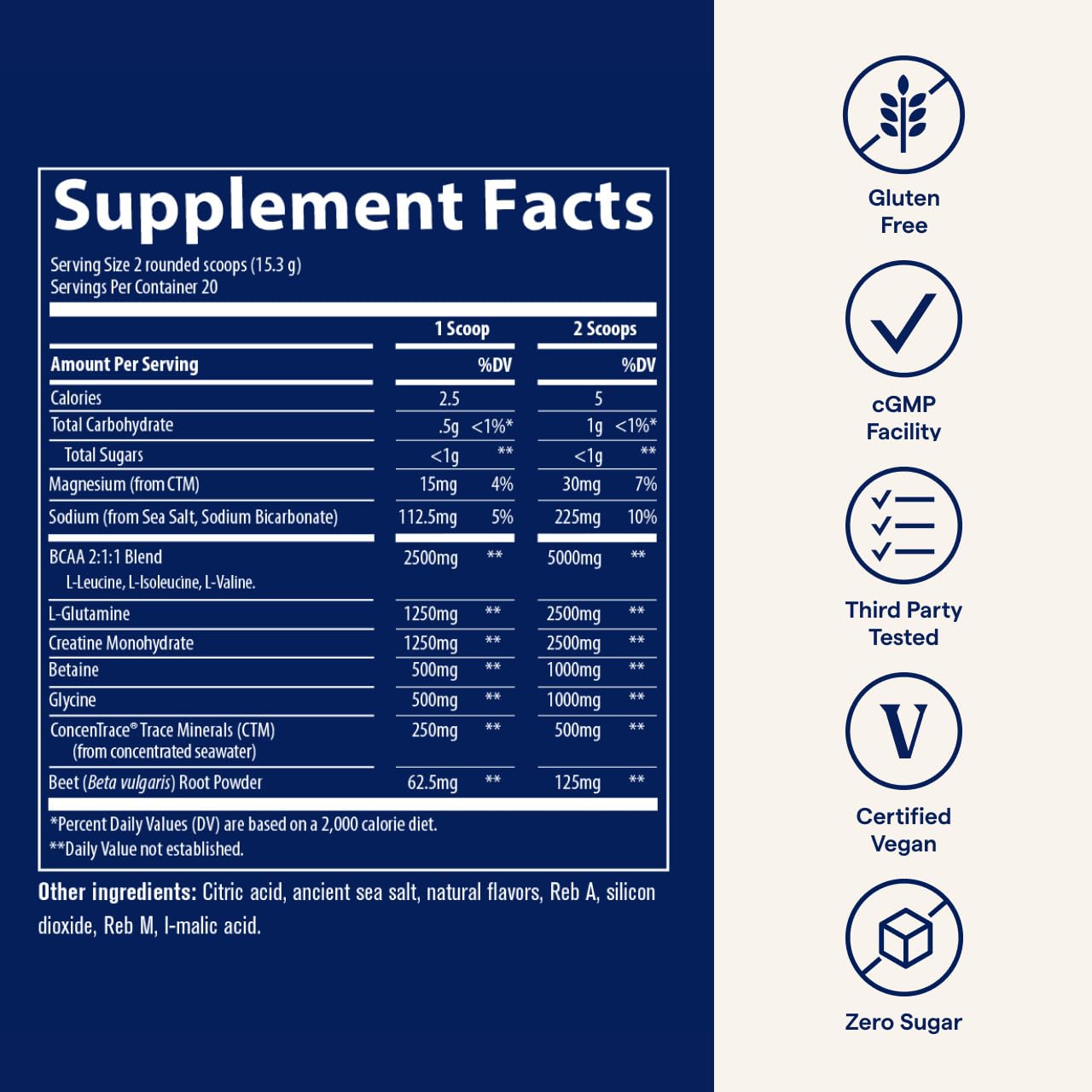 Trace Minerals Post-Workout bottle pour shows easy mix for post-workout recovery