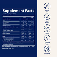 Trace Minerals Post-Workout bottle pour shows easy mix for post-workout recovery