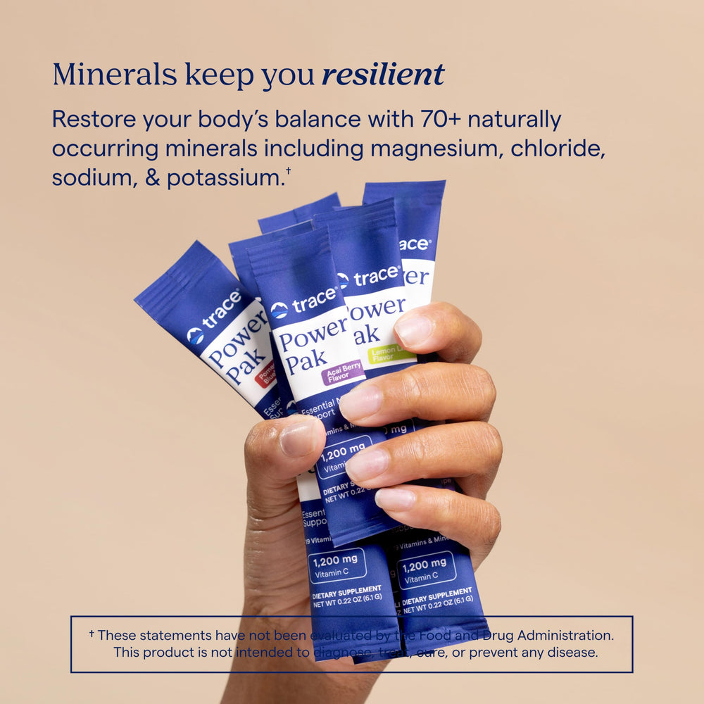 Trace Minerals Power Pak with assorted flavors for daily wellness options