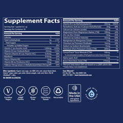 Trace Minerals Power Pak glass with serving of Concord grape drink