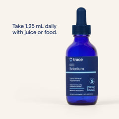 Two-pack Trace Minerals selenium bottles highlight value and easy availability.