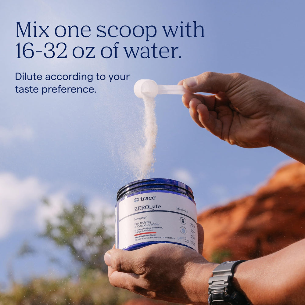 Trace Minerals ZeroLyte ancient sea salt crystals highlighting unrefined minerals.
