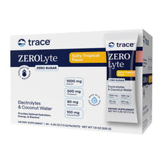Trace Minerals ZeroLyte packets for convenient on-the-go hydration and mineral balance.
