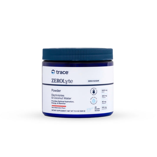 Trace Minerals ZeroLyte salty watermelon packet for on-the-go hydration.