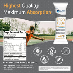 Trace Minerals Zerolyte powder in water bottle for quick, refreshing hydration.