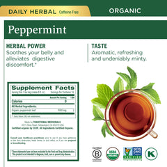 Traditional Medicinals roasted dandelion root tea cup, pleasantly roasted with bitter notes.