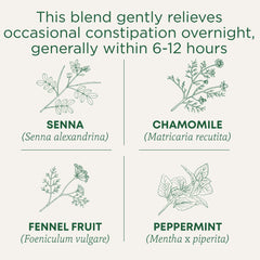 Traditional Medicinals Smooth Move organic senna leaf highlights herbal quality.