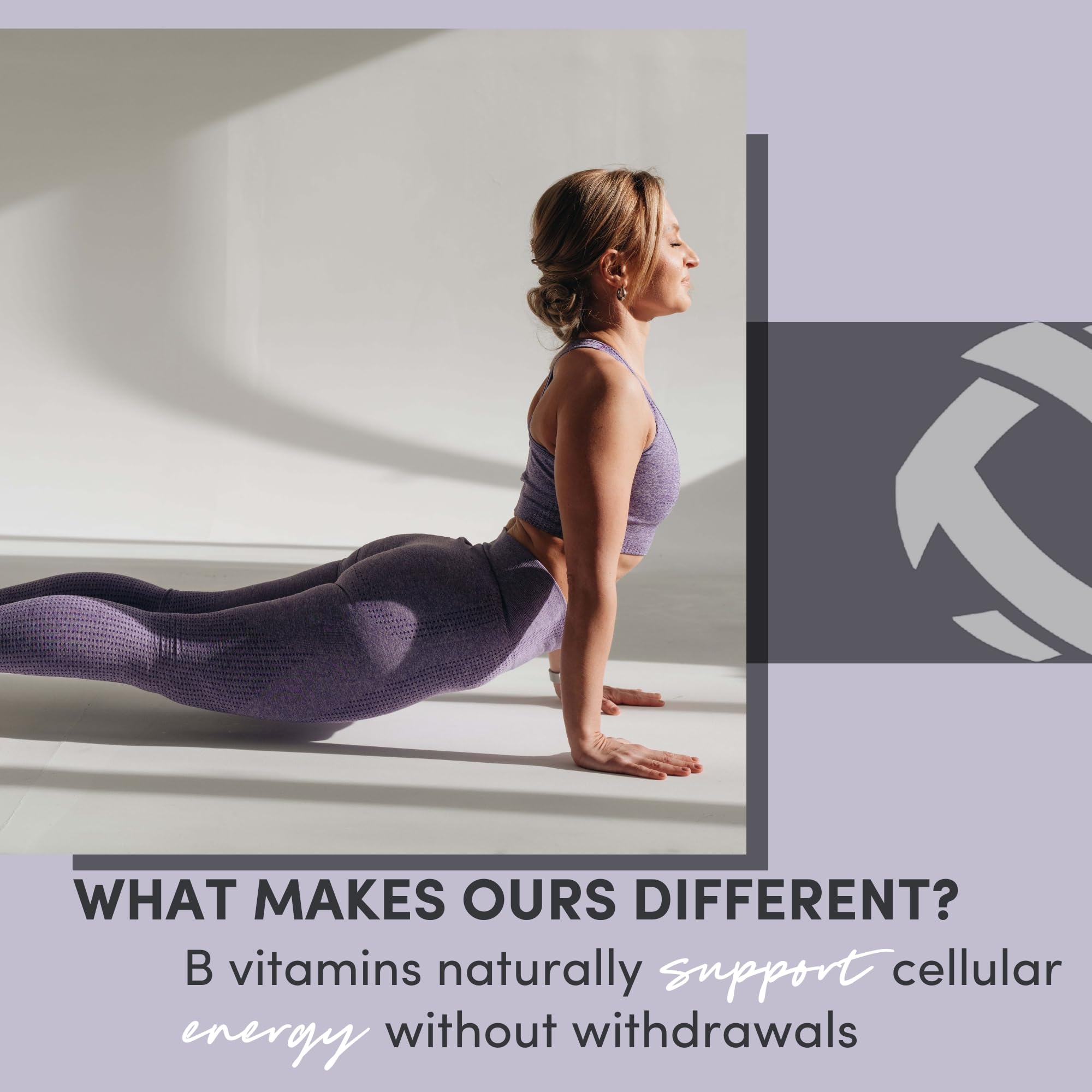 Tranont Focus B Complex capsules pour demonstrates convenient daily dosing for steady energy.