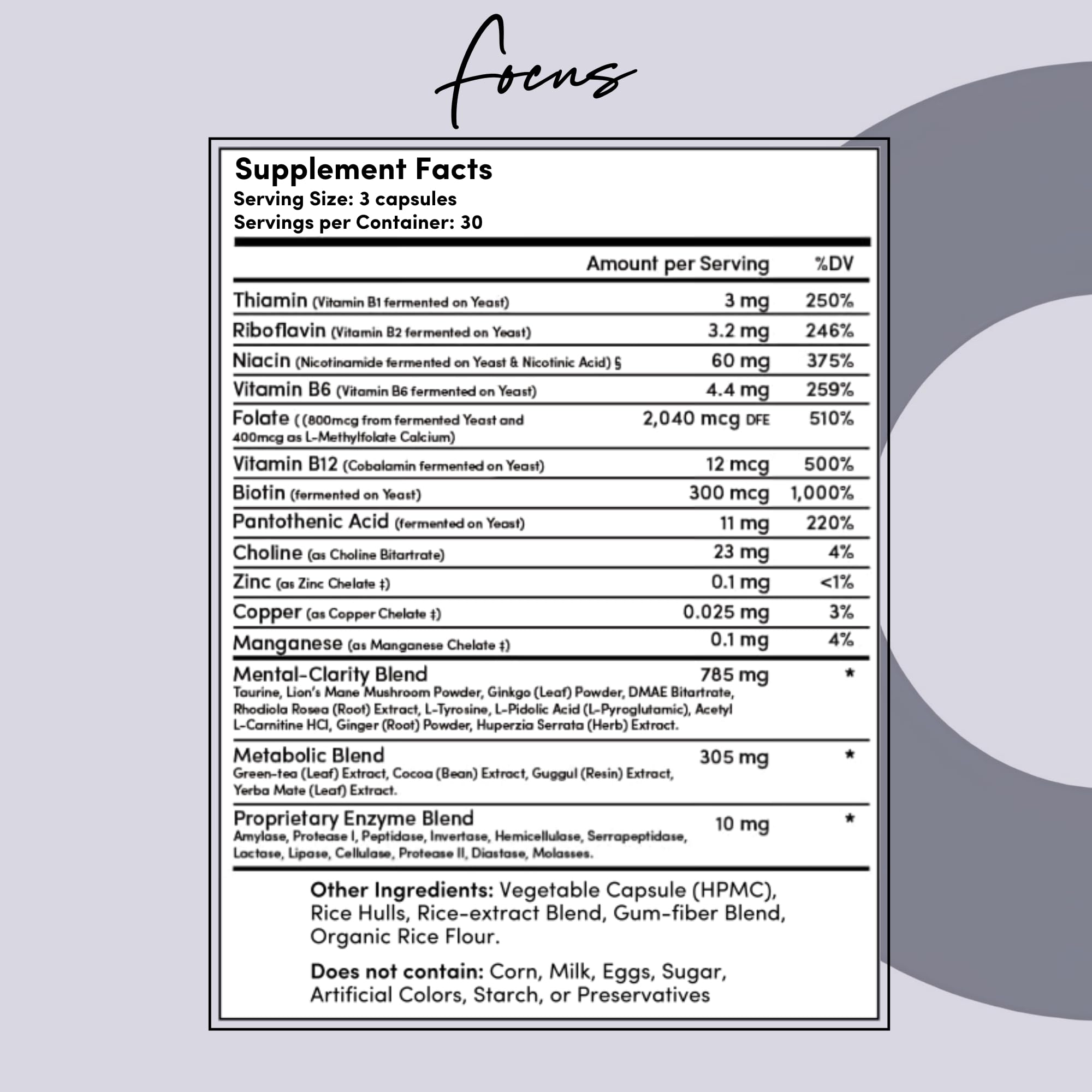 Tranont Focus B Complex morning routine setup promotes morning focus.