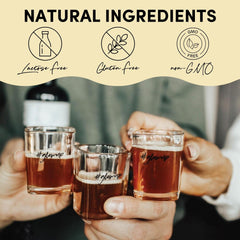 Tranont Glow 2-PK label detail showing ingredients and vegan-friendly nature