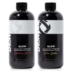 Tranont Glow 2-PK strawberry banana bottle pour for hydration and antioxidants