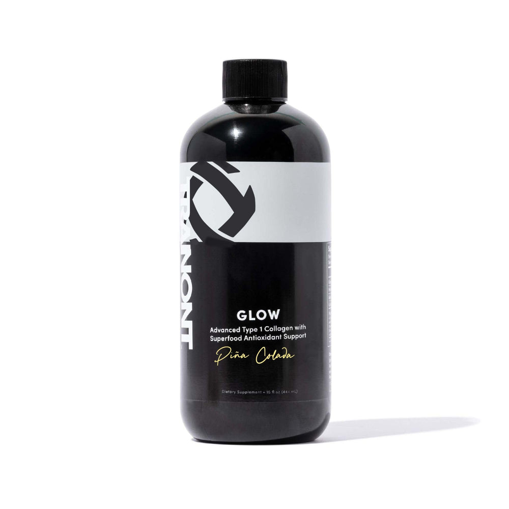 Tranont Glow Pina Colada bottle with tropical collagen blend for daily hydration