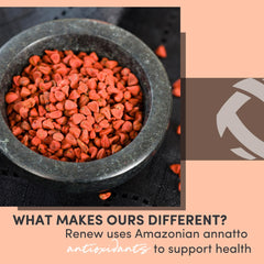 Tranont Renew label detail focusing on Vitamin E tocotrienols and geranylgeraniol.