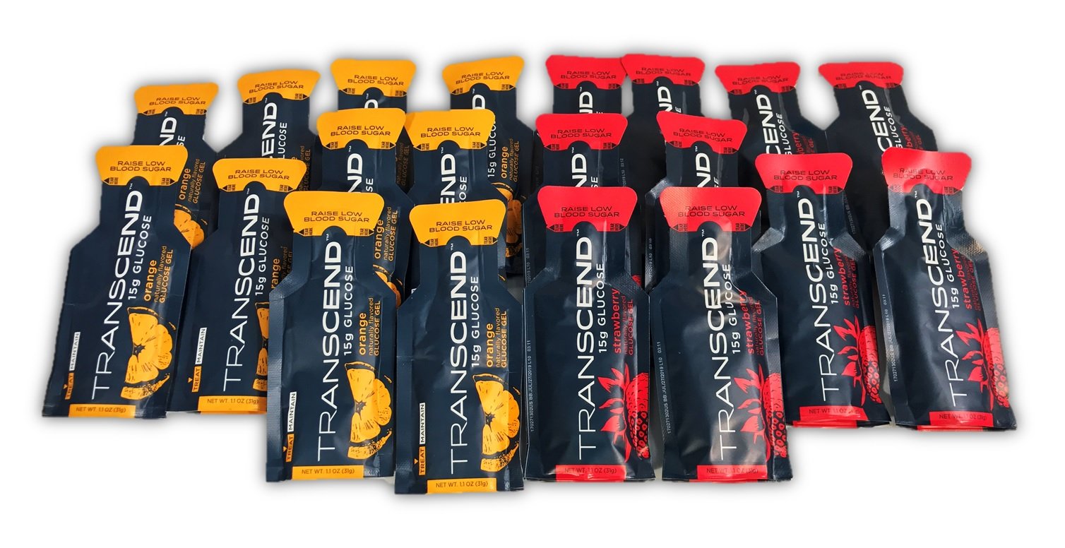 Transcend strawberry-pack glucose gel offers fast fueling mid-activity.