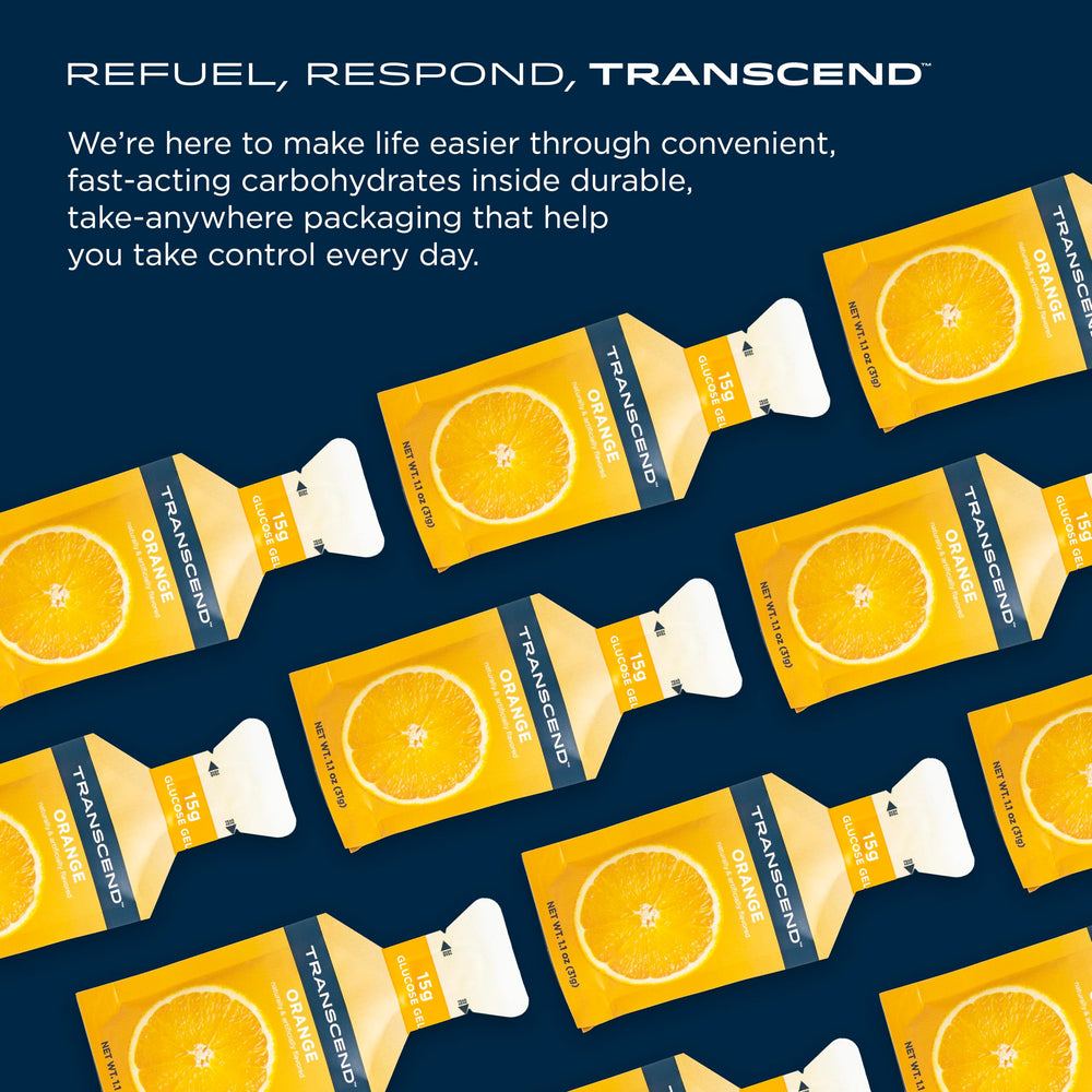 Transcend orange gel texture and flavor inspire consistent fueling during training.