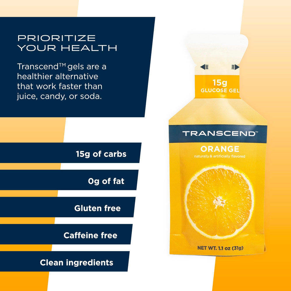 Transcend Orange Gel texture close-up showing smooth consistency.