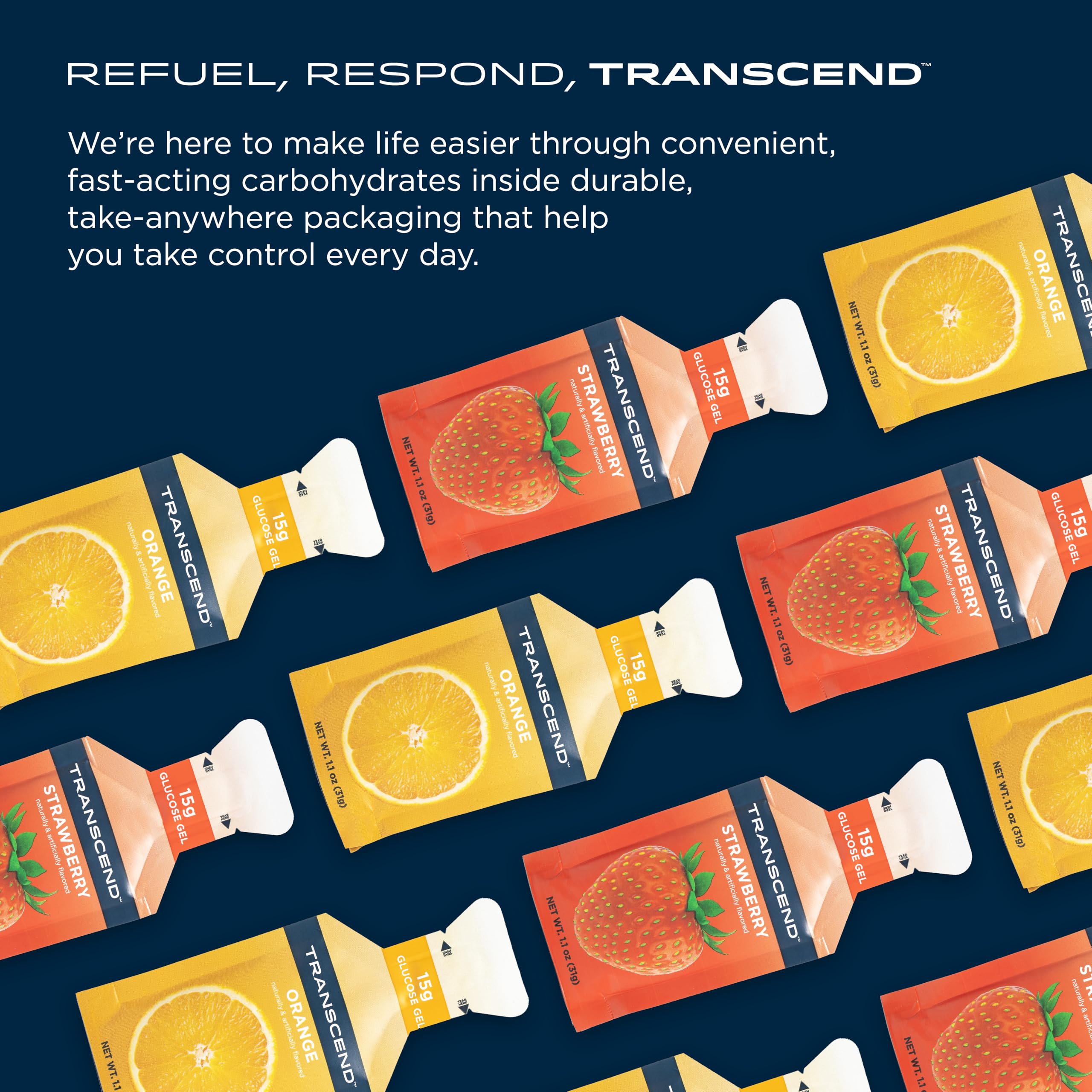 Transcend pocket-pack energy gels ideal for pre-workout rituals
