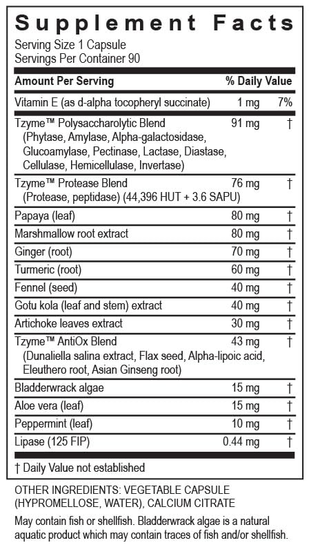 TRANSFORMATION Genesis 90 capsules for daily digestive support in vegan formula.