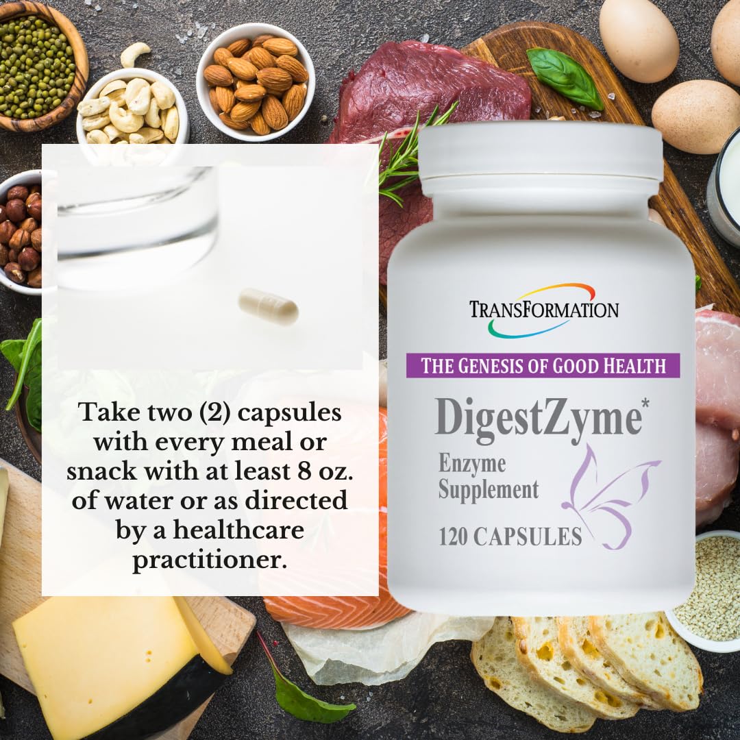 DigestZyme label highlights L. acidophilus and B. longum for digestive comfort.