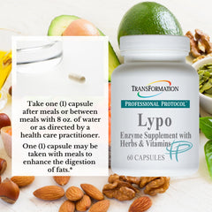 Transformation Lypo Enzymes ingredients with herbs highlight antioxidant and digestion friendly blends.