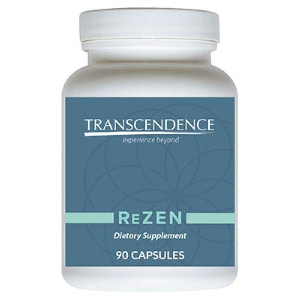 TRANSFORMATION ReZEN bottle close-up highlighting calming blend and brain support