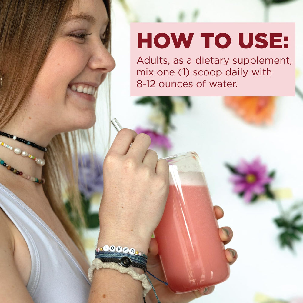 TransformHQ Beauty Collagen nutrition panel highlighting 15 g per serving.