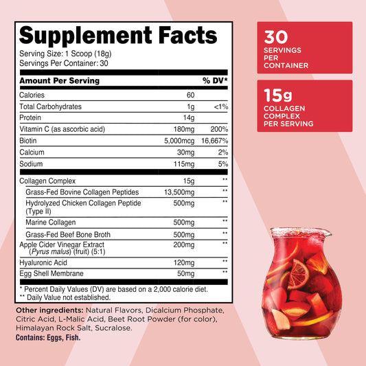 TransformHQ Beauty Collagen scoop showing serving measurement for precise use.