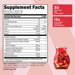 TransformHQ Beauty Collagen scoop showing serving measurement for precise use.