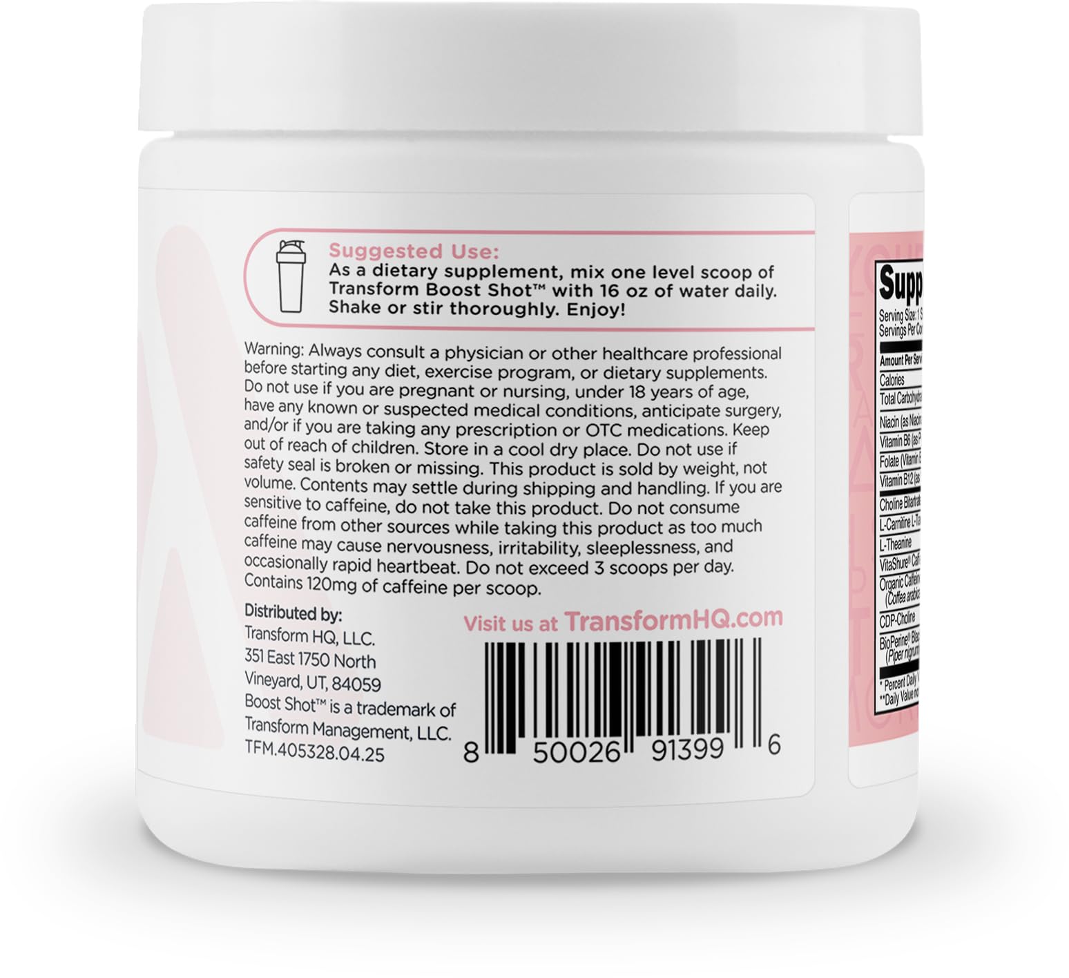 TransformHQ Cotton candy flavor dissolving in water for refreshing energy.
