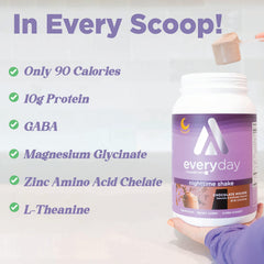 TransformHQ shake with certification icons representing NSF GMP FDA quality assurance.