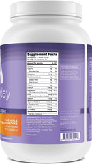 TransformHQ Pineapple Upside Down Cake shake close-up showcases creamy texture.