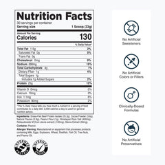 Transparent Labs beef isolate label close-up showing ingredients and nutrition facts for informed use