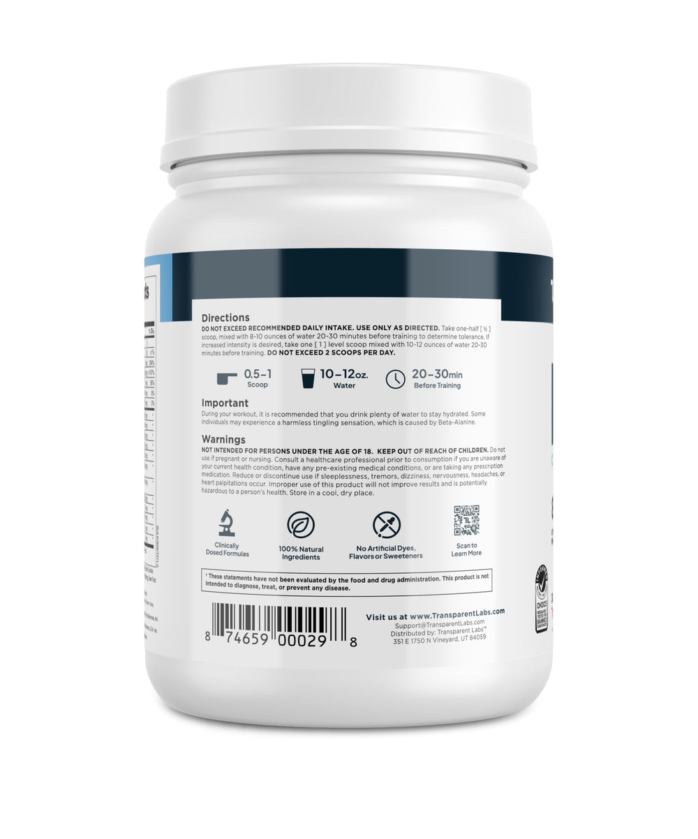 Transparent Labs Bulk Pre-Workout on gym shelf signals ready-to-use performance support