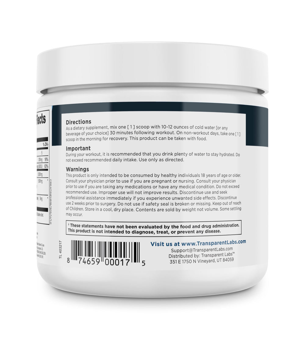 Transparent Labs Creatine HMB fitness scene hints lean physique progression.