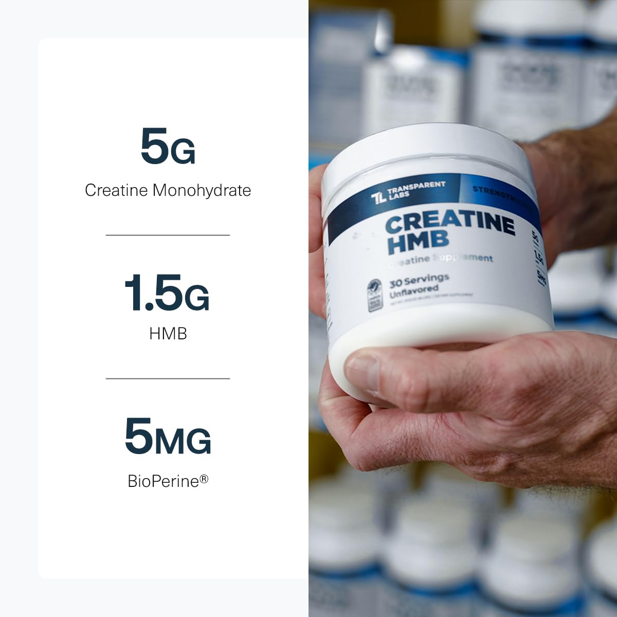 Transparent Labs Creatine HMB mixed in water shows quick hydration potential.