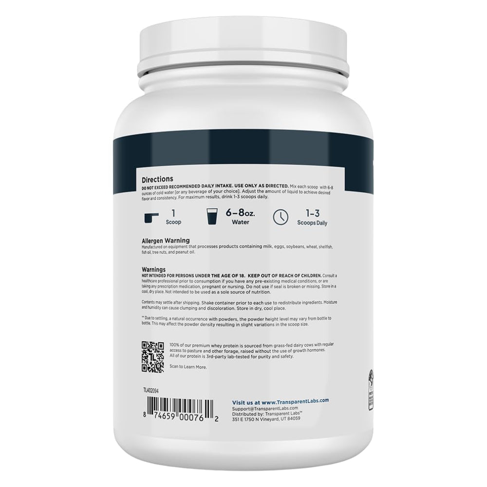 Transparent Labs glass with protein shake showcases quick post-workout nourishment.