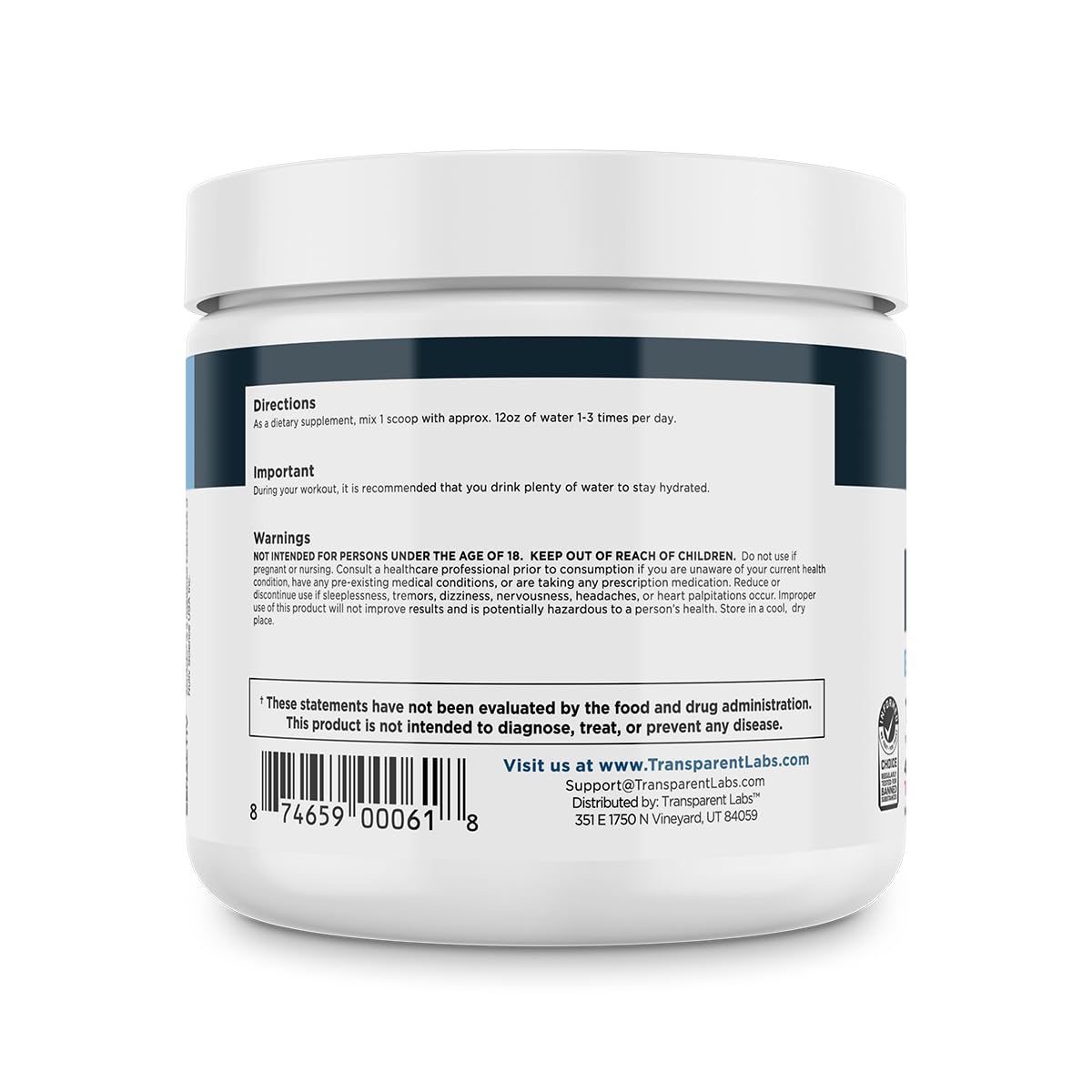 Transparent Labs Hydrate athlete-during-workout helps maintain energy and endurance.