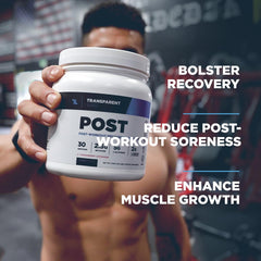 Transparent Labs Post dosing scoop ready for precise serving after training.