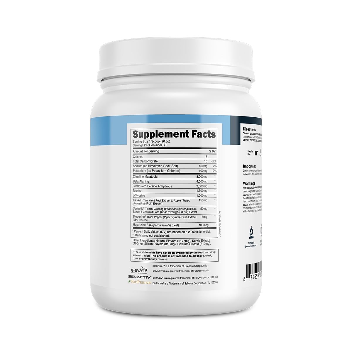 Athlete using Stim-Free Pre-Workout powder during a workout for endurance.