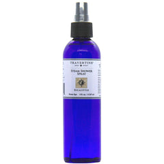 Travertine Spa Eucalyptus steam spray bottle demonstrates instant aroma for a home spa moment