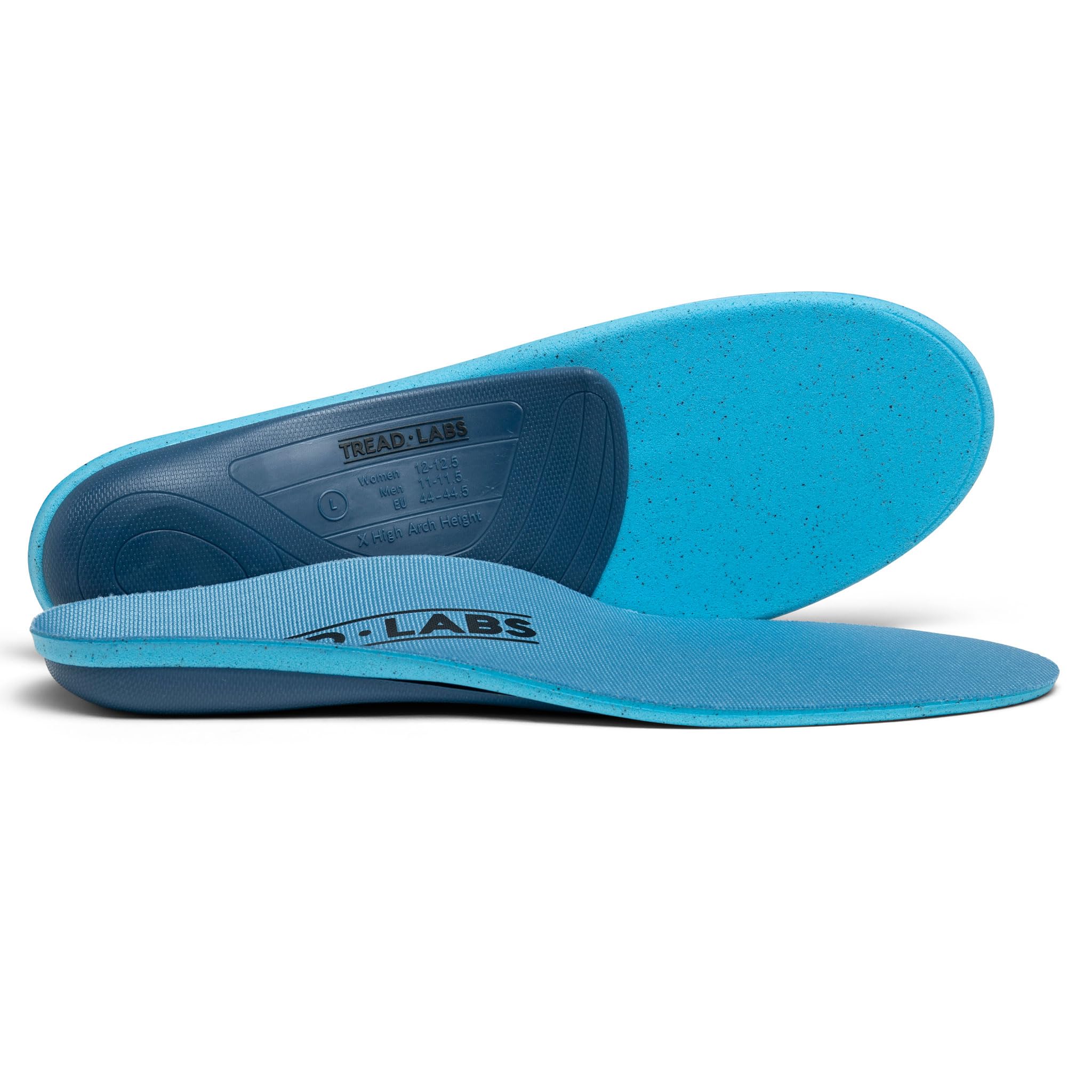 Tread Labs Pace Insoles close-up showing firm arch support for foot stability