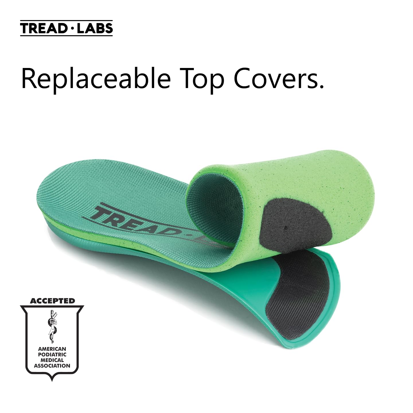Tread Labs Ramble flat feet insole in shoe supporting everyday activity
