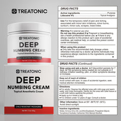 Vitamin E symbol and ingredients on Treatonic tube