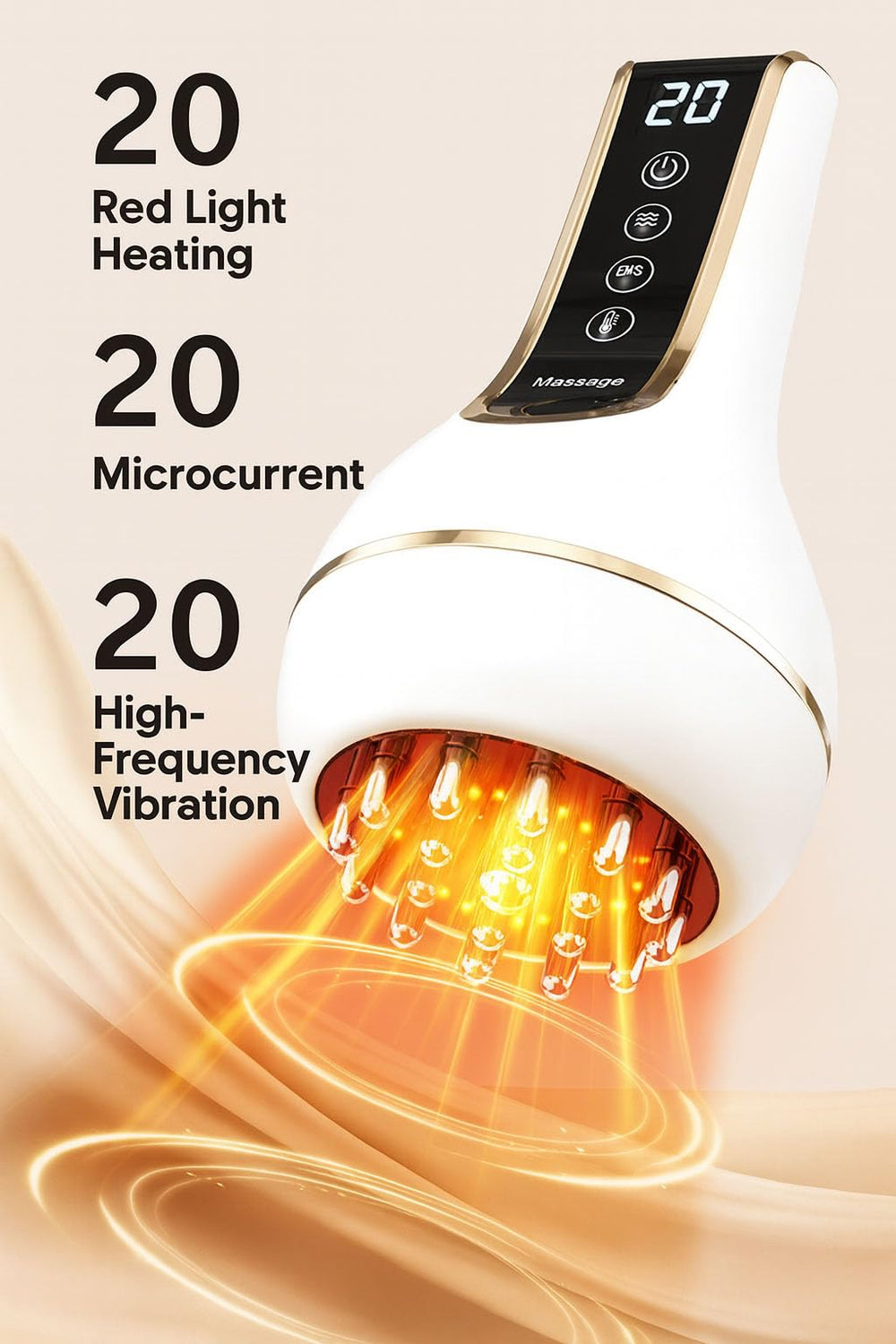 Treayes cordless rechargeable massager for home or travel