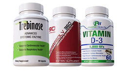 Trebinase bottle front view highlighting branding and daily support potential.