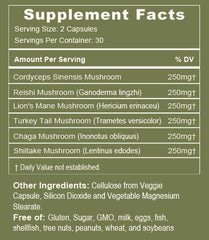 Tree of Life Botanicals Immunity capsules close-up promotes energy and focus.