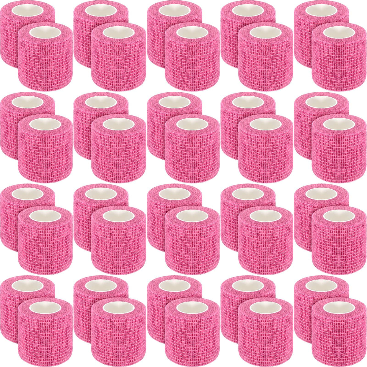 Treela 48-pack self-adhesive wrap bandage bulk for daily use and quick coverage.
